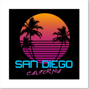 San Diego Retro 80s Posters and Art